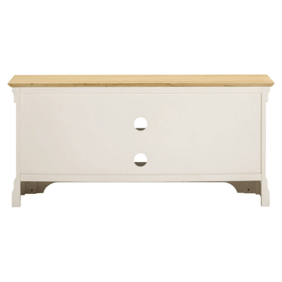 Bordeaux Small TV Stand - Ivory/Oak
