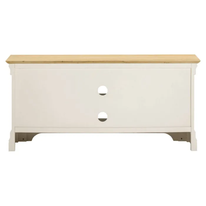 Bordeaux Small TV Stand - Ivory/Oak