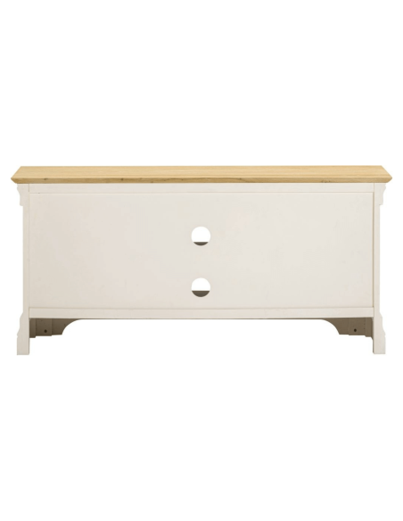 Bordeaux Small TV Stand - Ivory/Oak