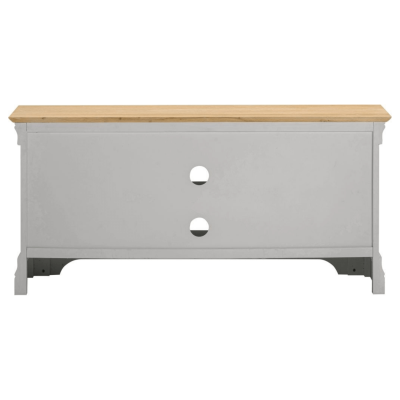 Bordeaux Small TV Stand - Pebble Grey/Oak