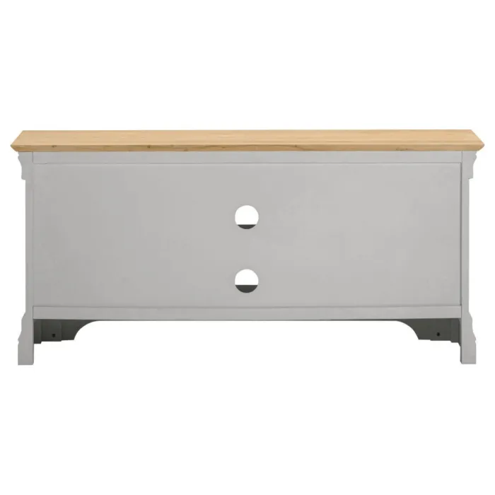 Bordeaux Small TV Stand - Pebble Grey/Oak