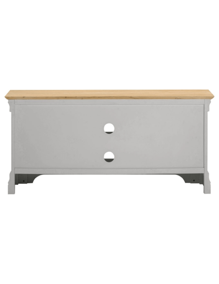 Bordeaux Small TV Stand - Pebble Grey/Oak