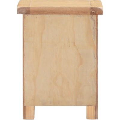 Windsor 3 Drawer Bedside Locker - Natural Oak