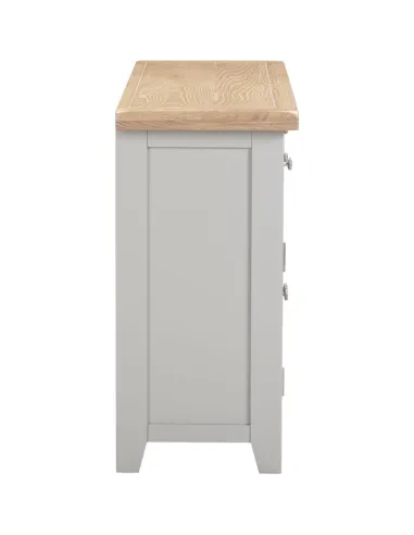 Windsor 3 Door 3 Drawer Sideboard - Pebble Grey/Oak