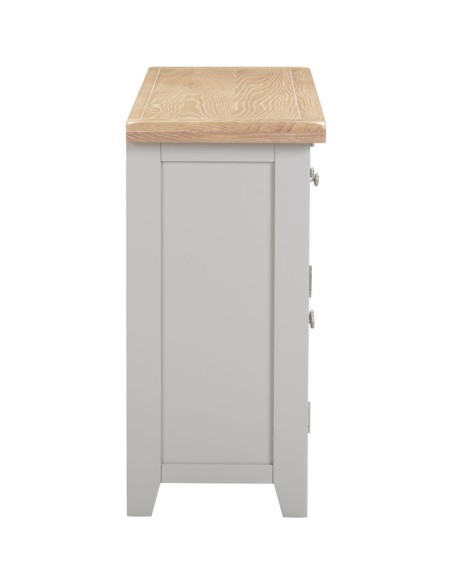 Windsor 3 Door 3 Drawer Sideboard - Pebble Grey/Oak
