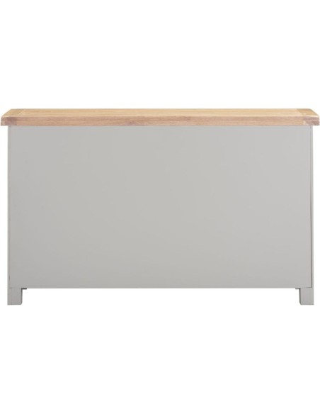 Windsor 3 Door 3 Drawer Sideboard - Pebble Grey/Oak