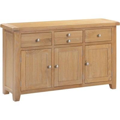 Windsor 3 Door 3 Drawer Sideboard - Natural Oak