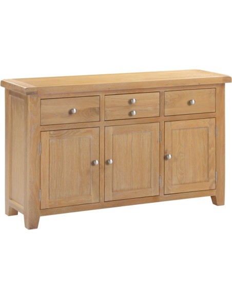 Windsor 3 Door 3 Drawer Sideboard - Natural Oak