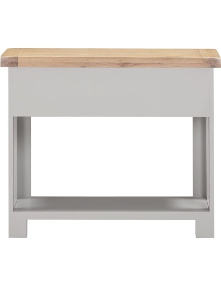Windsor 2 Drawer Console Table - Pebble Grey/Oak