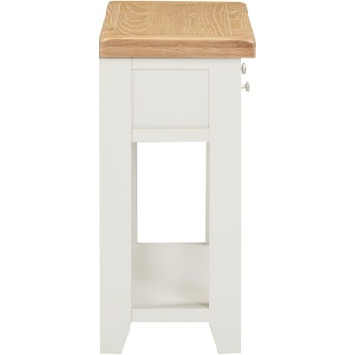 Windsor 2 Drawer Console Table - Ivory/Oak