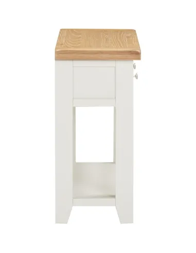 Windsor 2 Drawer Console Table - Ivory/Oak