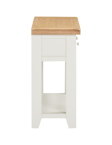 Windsor 2 Drawer Console Table - Ivory/Oak