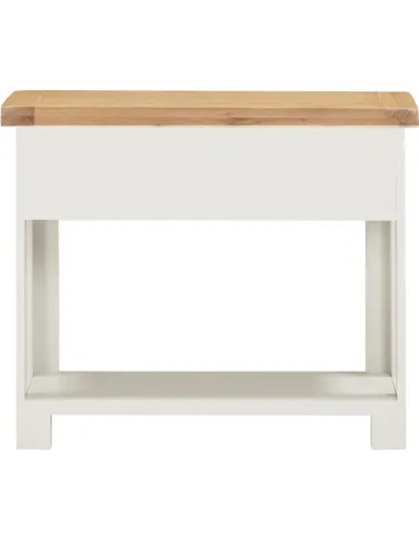 Windsor 2 Drawer Console Table - Ivory/Oak