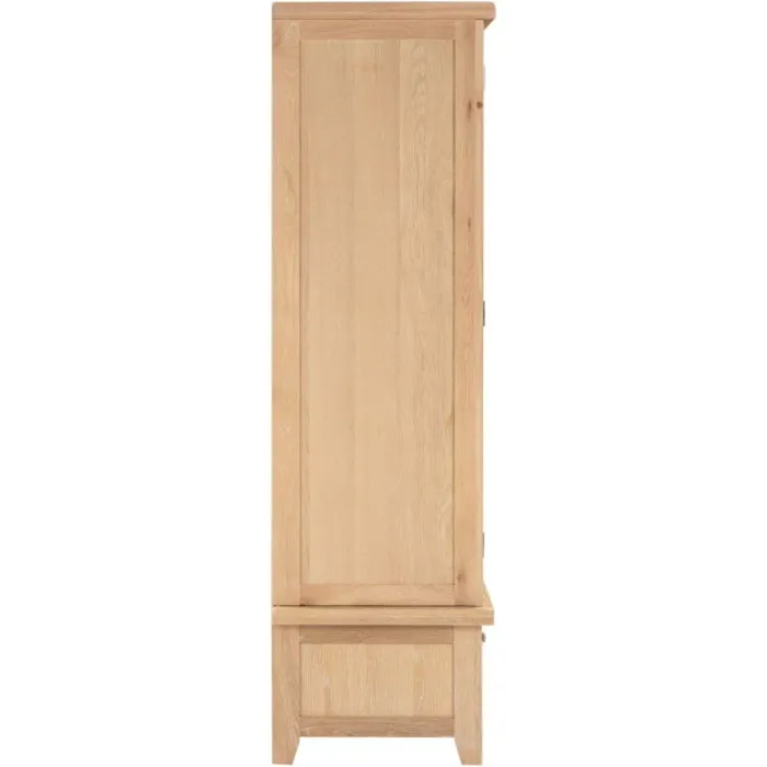 Windsor 2 Door 1 Drawer Wardrobe - Natural Oak