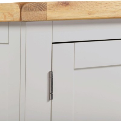 Windsor 2 Door 1 Drawer Wardrobe - Pebble Grey/Oak