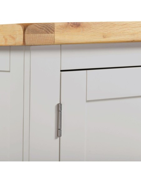 Windsor 2 Door 1 Drawer Wardrobe - Pebble Grey/Oak