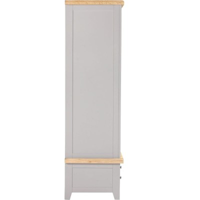 Windsor 2 Door 1 Drawer Wardrobe - Pebble Grey/Oak