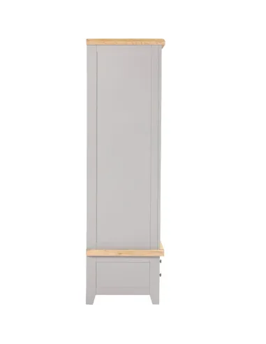 Windsor 2 Door 1 Drawer Wardrobe - Pebble Grey/Oak