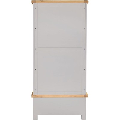 Windsor 2 Door 1 Drawer Wardrobe - Pebble Grey/Oak