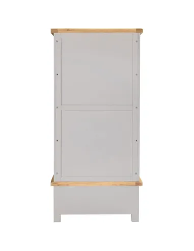 Windsor 2 Door 1 Drawer Wardrobe - Pebble Grey/Oak
