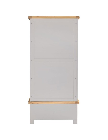 Windsor 2 Door 1 Drawer Wardrobe - Pebble Grey/Oak