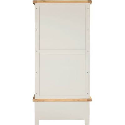 Windsor 2 Door 1 Drawer Wardrobe - Ivory/Oak