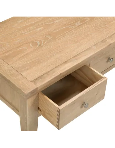 Windsor 2 Drawer Coffee Table - Natural Oak
