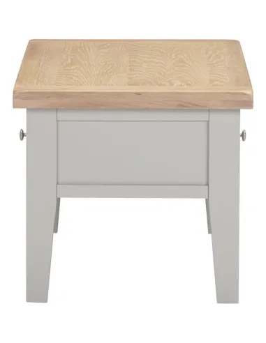 Windsor 2 Drawer Coffee Table - Pebble Grey/Oak