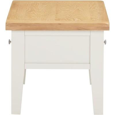 Windsor 2 Drawer Coffee Table - Ivory/Oak