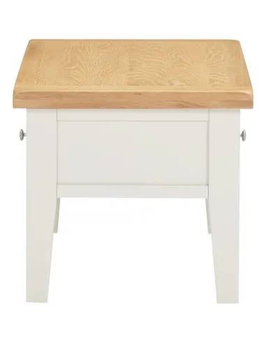 Windsor 2 Drawer Coffee Table - Ivory/Oak