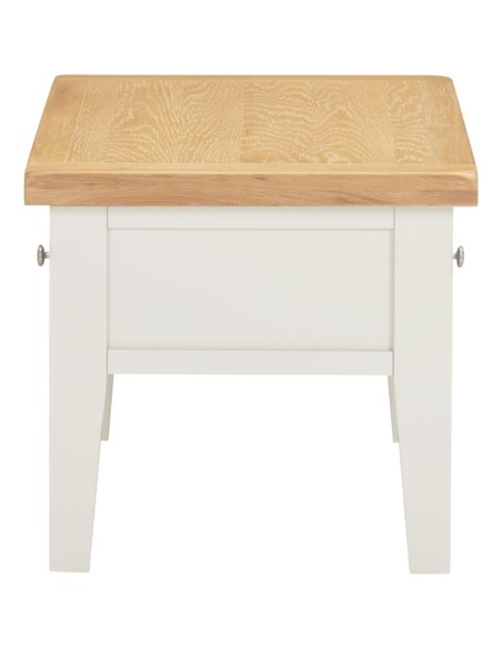 Windsor 2 Drawer Coffee Table - Ivory/Oak