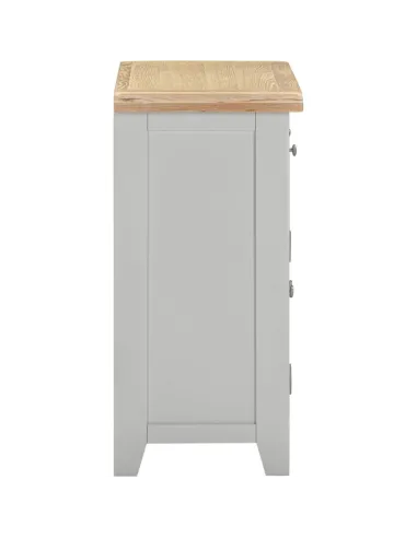 Windsor 2 Door 2 Drawer Sideboard - Pebble Grey/Oak