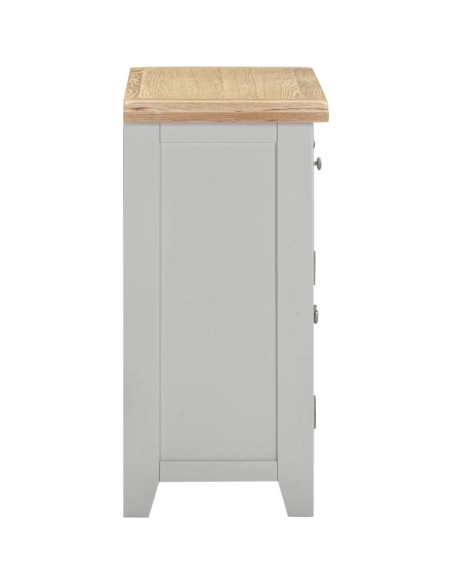 Windsor 2 Door 2 Drawer Sideboard - Pebble Grey/Oak