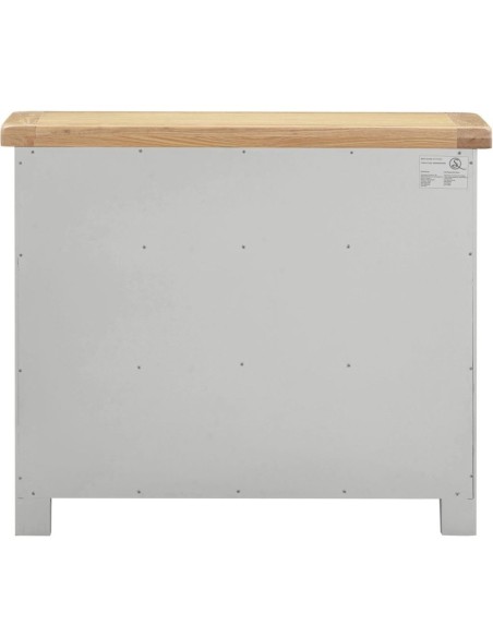 Windsor 2 Door 2 Drawer Sideboard - Pebble Grey/Oak