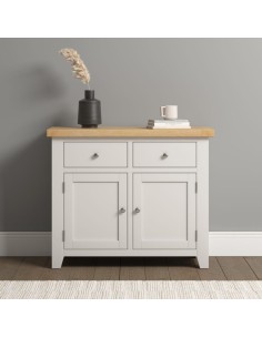 Windsor 2 Door 2 Drawer Sideboard - Ivory/Oak