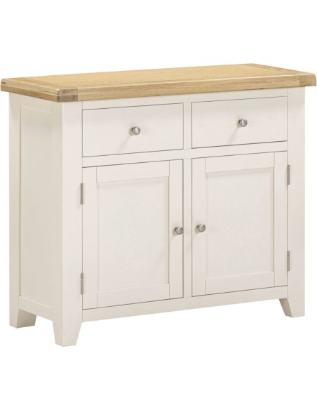 Windsor 2 Door 2 Drawer Sideboard - Ivory/Oak