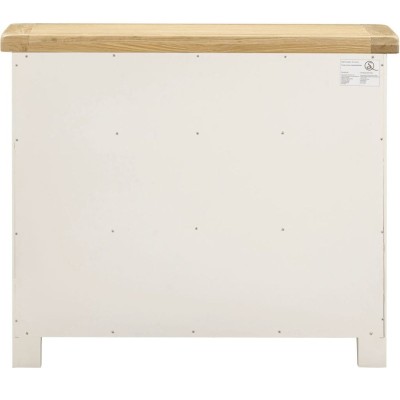 Windsor 2 Door 2 Drawer Sideboard - Ivory/Oak