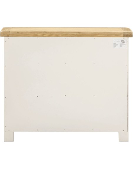 Windsor 2 Door 2 Drawer Sideboard - Ivory/Oak