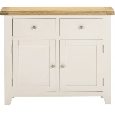 Windsor 2 Door 2 Drawer Sideboard - Ivory/Oak