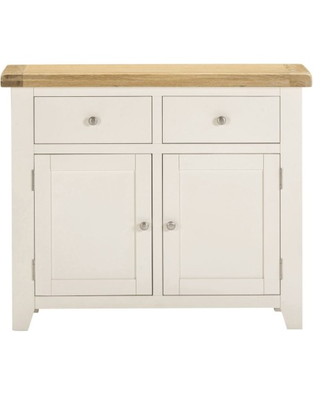 Windsor 2 Door 2 Drawer Sideboard - Ivory/Oak