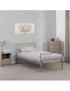 Harlow 3FT Bedframe - Silver