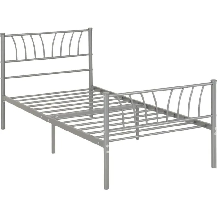 Harlow 3FT Bedframe - Silver