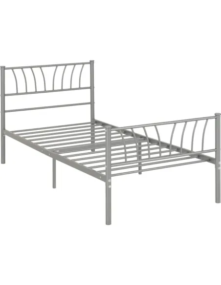Harlow 3FT Bedframe - Silver
