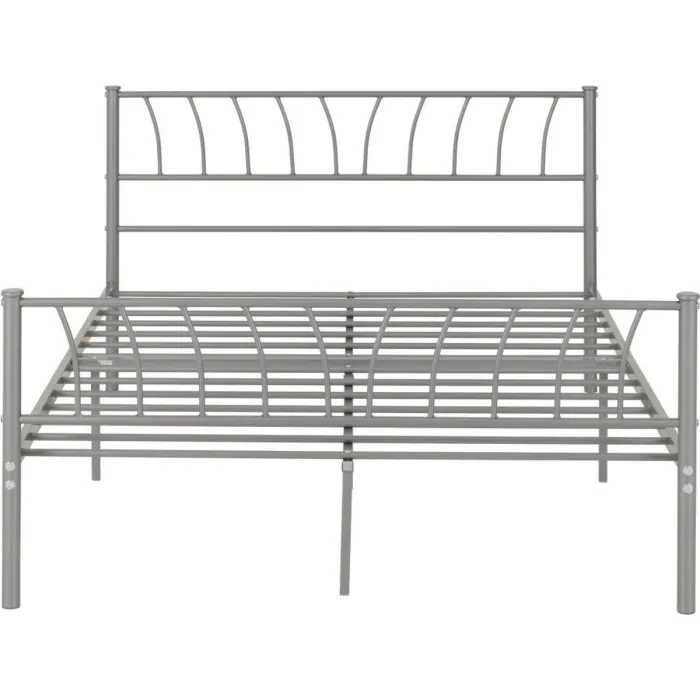 Harlow 4FT6 Bedframe - Silver