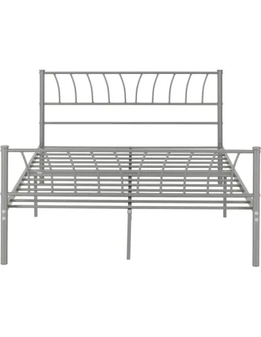Harlow 4FT6 Bedframe - Silver