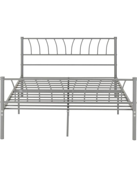 Harlow 4FT6 Bedframe - Silver