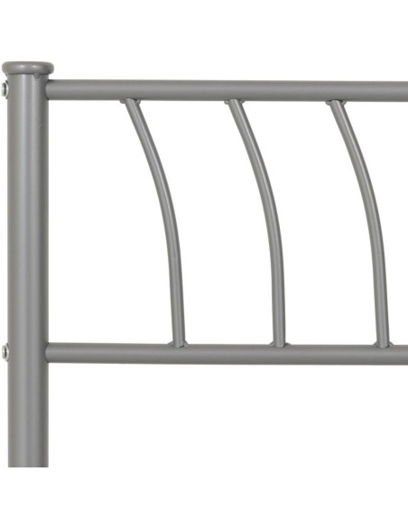 Harlow 4FT6 Bedframe - Silver