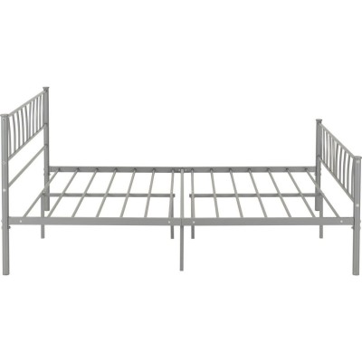 Harlow 4FT6 Bedframe - Silver