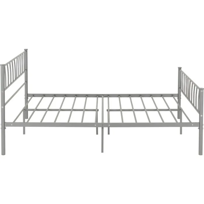 Harlow 4FT6 Bedframe - Silver
