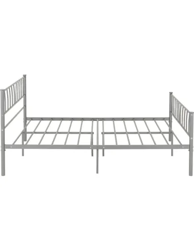 Harlow 4FT6 Bedframe - Silver